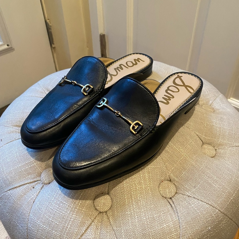 Sam Edelman Black Mules